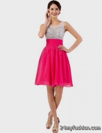 hot pink short chiffon dress review