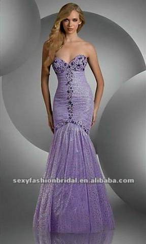 lavender mermaid prom dresses