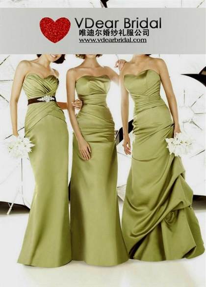 light olive green bridesmaid dresses
