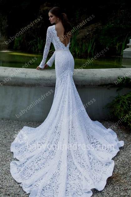 long lace mermaid bridesmaid dresses