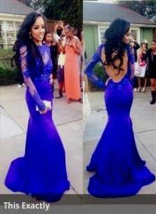 long prom dresses blue