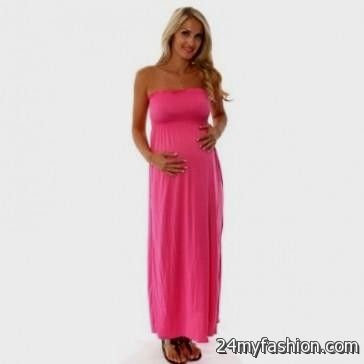 pink maternity dress review