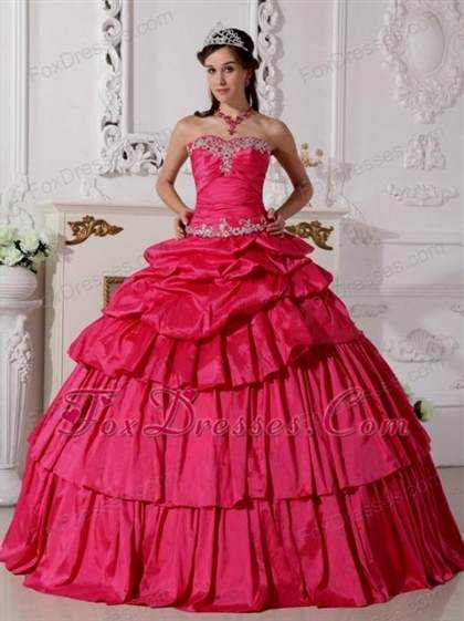 pink traditional mexican quinceanera dresses