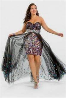 plus size high low prom dresses