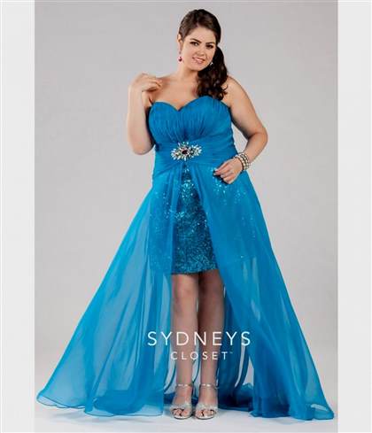 plus size high low prom dresses