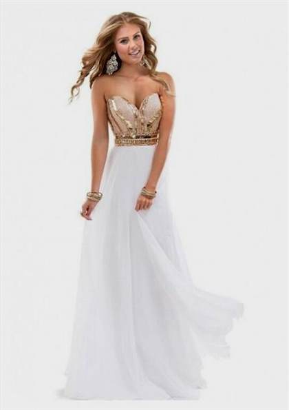 prom dresses white