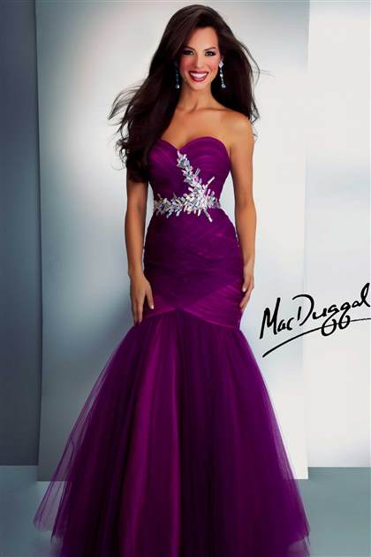 purple mermaid prom dress
