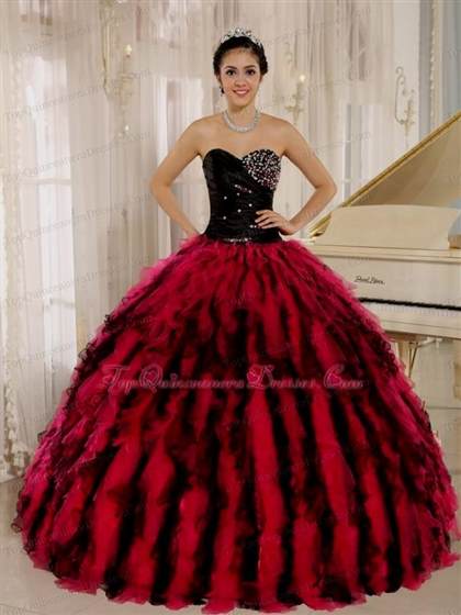 quinceanera dresses black and pink