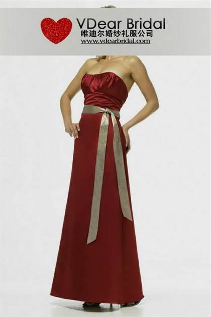 red and silver bridesmaid dresses