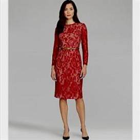 red lace dresses for women