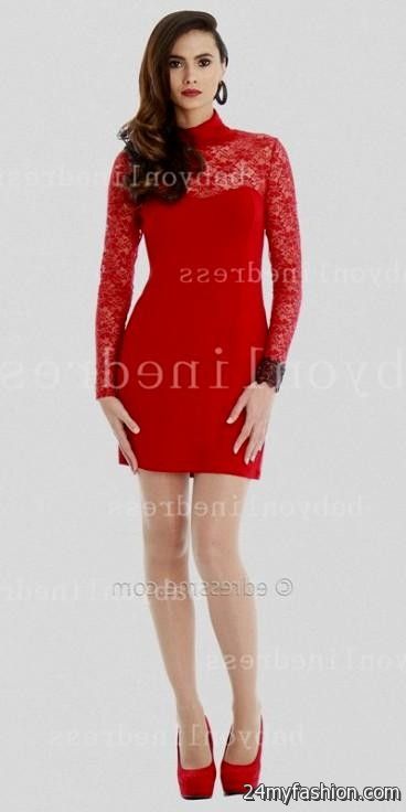 red short dresses with sleeves review