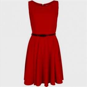 red skater dress sleeveless