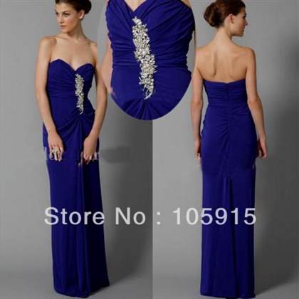 royal blue chiffon bridesmaid dress
