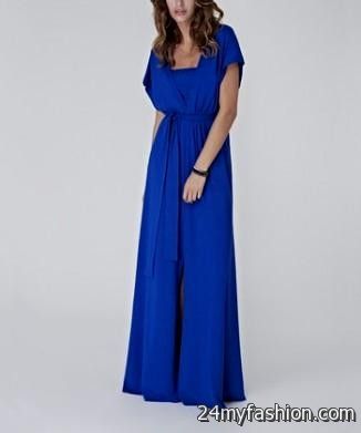 royal blue maternity maxi dress