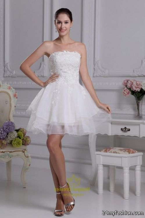 short white lace wedding dresses