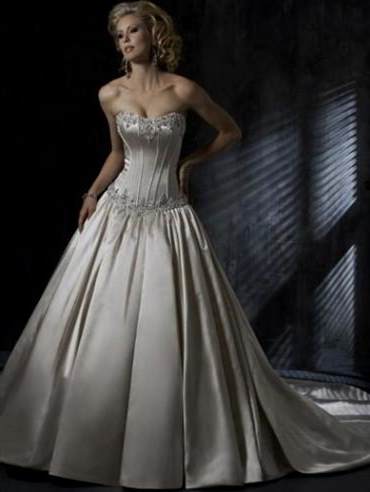 silver wedding dresses