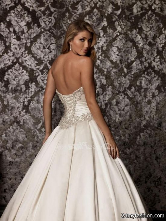 strapless corset back wedding dress review