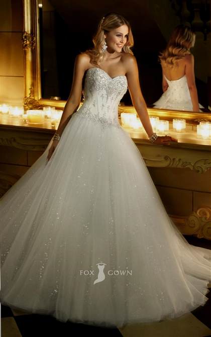 sweetheart corset ball gown wedding dress