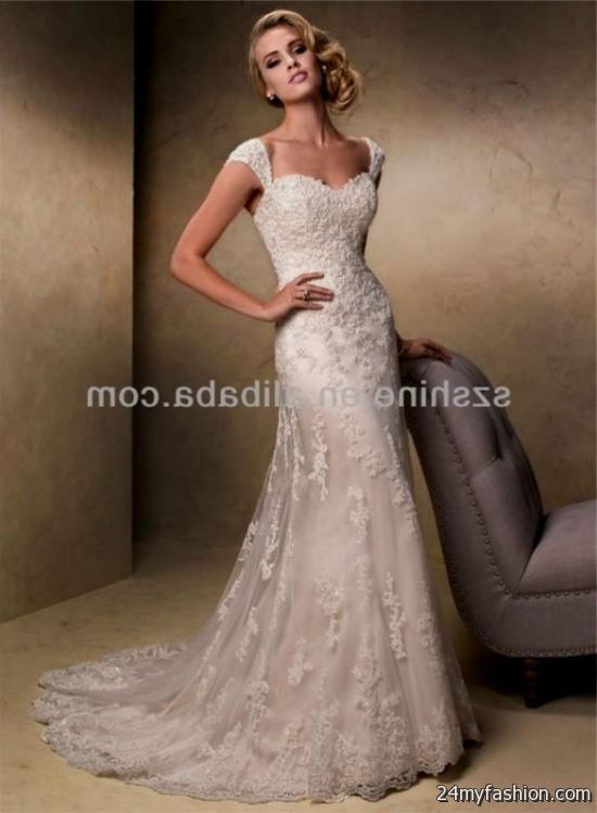 sweetheart lace trumpet wedding dress
