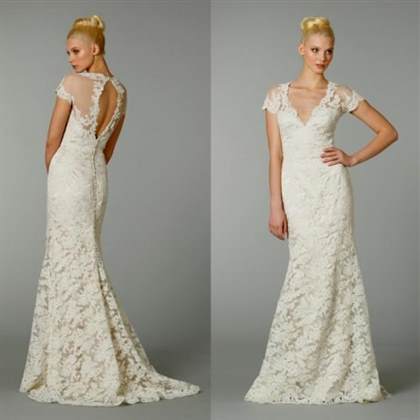 vintage lace wedding dresses with open back