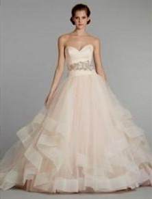 wedding dresses sweetheart neckline princess ball gown pink