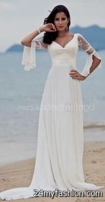 white beach dress with sleeves review