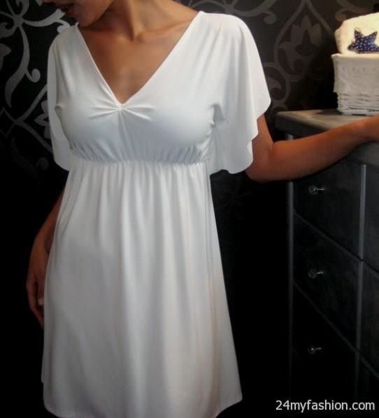 white maternity dress review