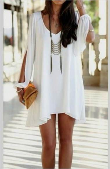 white sheer summer dresses