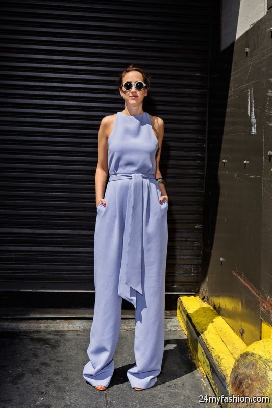 10 Ways To Style Blue Jumpsuits 2019-2020