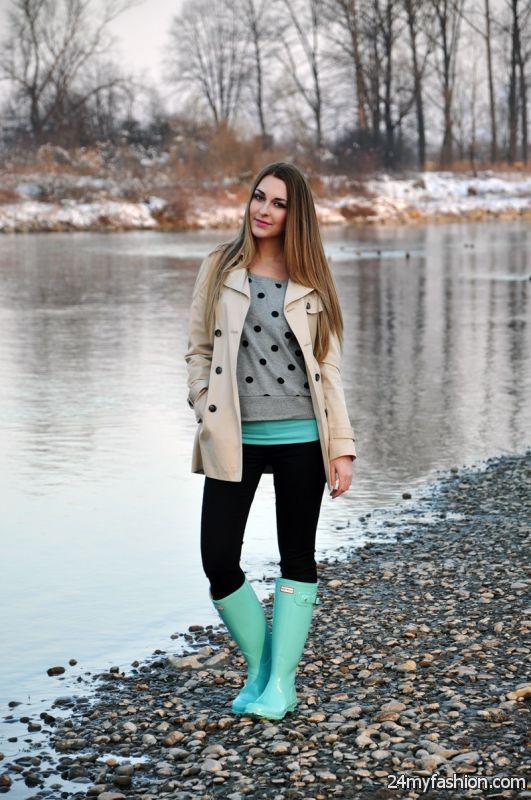 15 Ways To Style Your Rain Boots (Outfit Ideas) 2019-2020