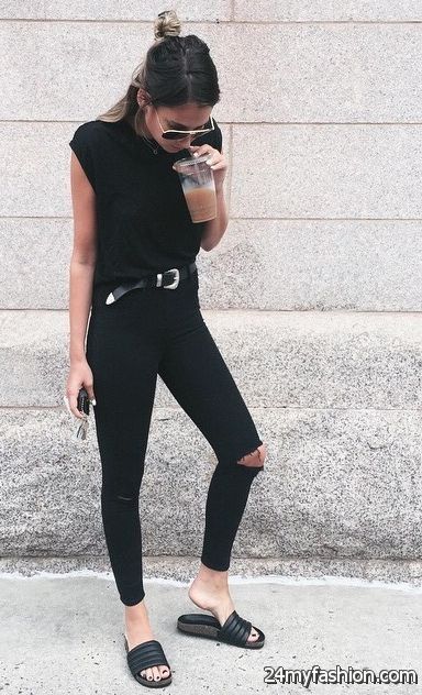 20 Ways To Wear All Black Outfits 2019-2020