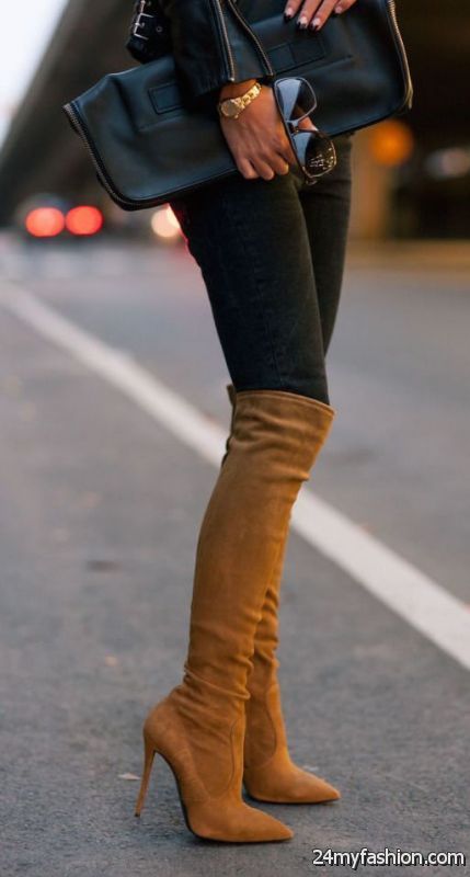 20 Ways To Wear Thigh High Boots 2019-2020