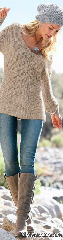 25 Chic Ways To Wear A Knitted Sweater 2019-2020