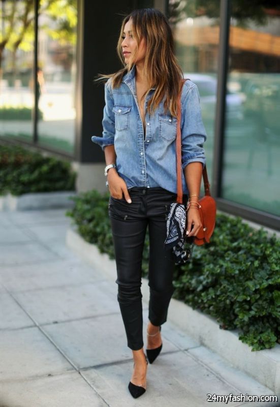 25 Fashion Tips On How To Wear A Denim Shirt 2019-2020
