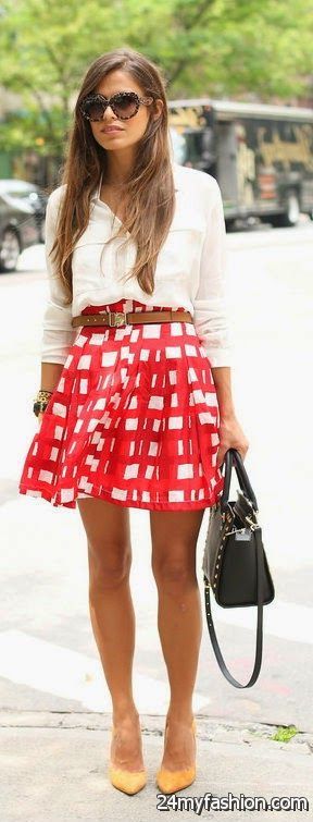 25 Ways To Style Plaid Or Checkered Skirts 2019-2020