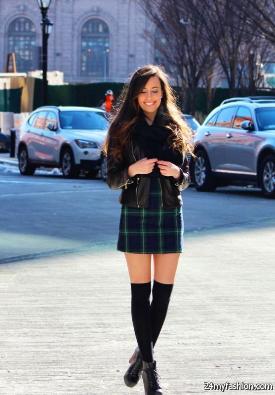 25 Ways To Style Plaid Or Checkered Skirts 2019-2020
