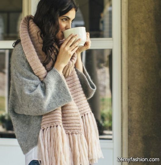 25 Ways To Wear A Scarf In Winter 2019-2020