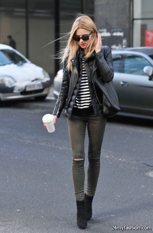 25 Ways To Wear Leather Jacket With Jeans 2019-2020