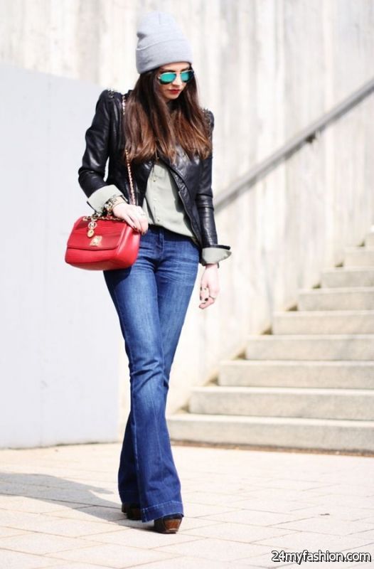 25 Ways To Wear Leather Jacket With Jeans 2019-2020