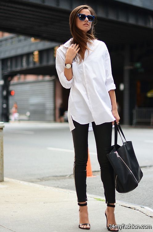 25 Ways To Wear White Shirts (Outfit Ideas) 2019-2020