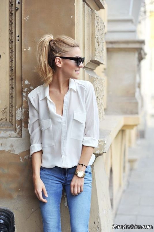 25 Ways To Wear White Shirts (Outfit Ideas) 2019-2020