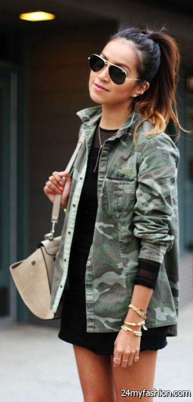 Army Jacket Outfits For Women 2019-2020