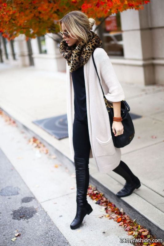 Best Ways To Style Long Cardigans 2019-2020