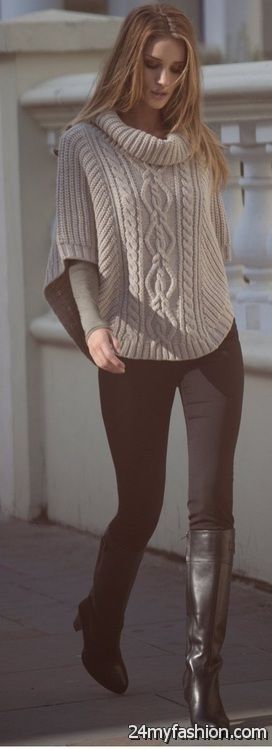 Cable Knit Sweaters Outfit Ideas 2019-2020