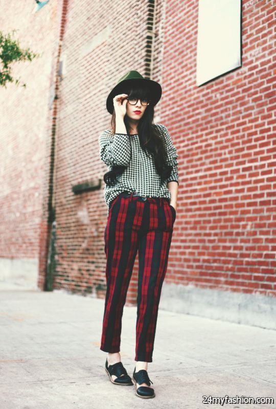 Checkered Pants Outfits 2019-2020