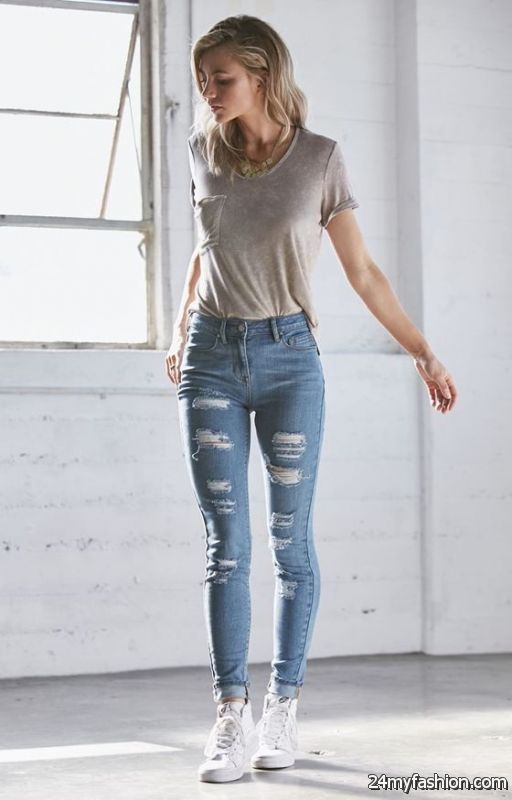 How To Style Ripped Skinny Jeans 2019-2020