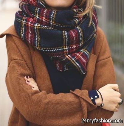 How To Wear A Plaid Scarf With A Coat 2019-2020