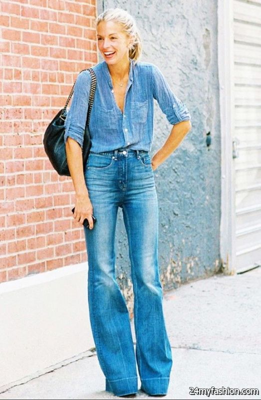 How To Wear Flared Jeans (Outfit Ideas) 2019-2020
