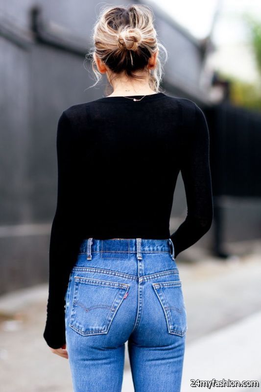 How To Wear High Waisted Jeans (Outfit Ideas) 2019-2020