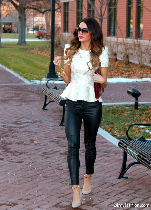 How To Wear Leather Pants (Outfit Ideas) 2019-2020